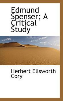 Paperback Edmund Spenser; A Critical Study Book