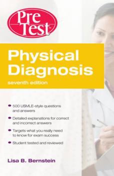 Paperback Physical Diagnosis Pretest Self Assessment and Review, Seventh Edition Book