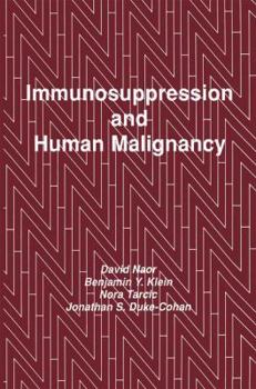 Hardcover Immunosuppression and Human Malignancy Book