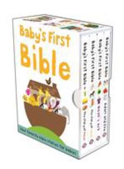 Hardcover Baby's First Bible Boxed Set: The Story of Moses, the Story of Jesus, Noah's Ark, and Adam and Eve Book