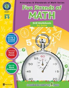 Five Strands of Math: Drills Worksheets, Grades 3-5