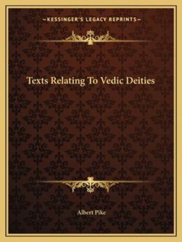 Paperback Texts Relating To Vedic Deities Book