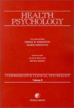 Paperback Health Psychology: Comprehensive Clinical Psychology, Volume 8 Book