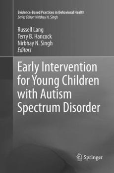 Paperback Early Intervention for Young Children with Autism Spectrum Disorder Book