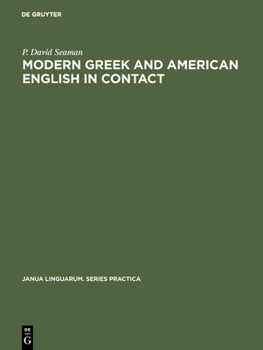 Hardcover Modern Greek and American English in Contact Book