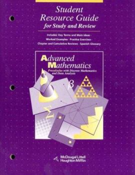 Paperback McDougal Littell Advanced Math: Student Resource Guide for Study and Review Grades 9-12 Book