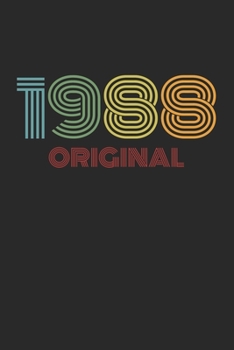 Original 1988 Retro Daily Planner - 52 Weeks: Vintage Appointment Book, birthday 80's, weekly calendar, undated, 120 Pages, 6" x 9" organizer