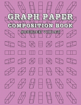 Graph Paper and Lined Paper Notebook For Math and Science Composition Notebooks For Students Teachers - 8.5" x 11" Quad Ruled 5 Squares Per Inch - HTML Color Name - Violet