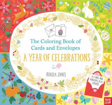 Paperback The Coloring Book of Cards and Envelopes: A Year of Celebrations Book