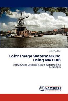Paperback Color Image Watermarking Using MATLAB Book