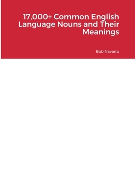 Paperback 17,000+ Common English Language Nouns and Their Meanings Book