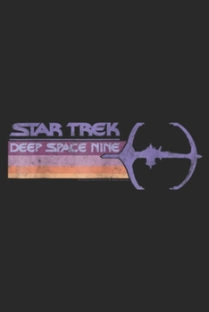 Star Trek deep space nine: Star Trek DS9 Pastel Retro Rainbow Stripe Graphic Journal/Notebook Blank Lined Ruled 6x9 100 Pages