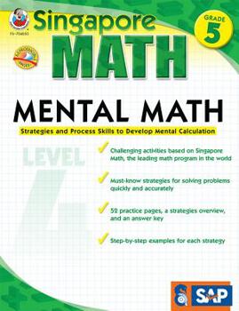 Paperback Mental Math, Grade 5: Strategies and Process Skills to Develop Mental Calculation Book