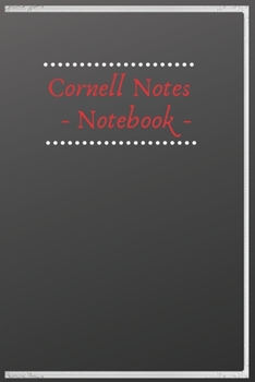 Cornell Notes Notebook: Cute Cornell Note Paper Notebook, Lined Journal Note for School and University,110 white Cornell note pages