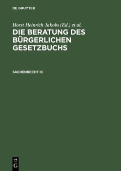 Hardcover Sachenrecht III: Grundbuchordnung (German Edition) [German] Book