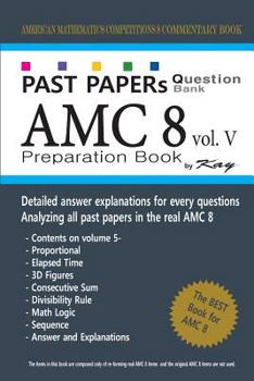 Paperback Past Papers Question Bank AMC8 [volume 5]: amc8 math preparation book