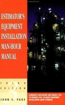 Paperback Estimator's Equipment Installation Man-Hour Manual Book