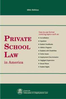 Paperback Private School Law in America Book