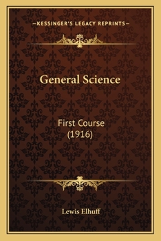 Paperback General Science: First Course (1916) Book