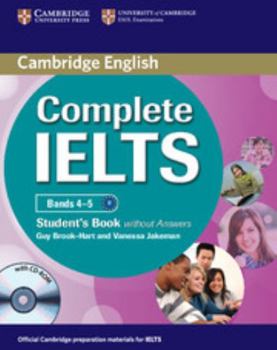 Paperback Complete Ielts Bands 4-5 Student's Book Without Answers [With CDROM] Book
