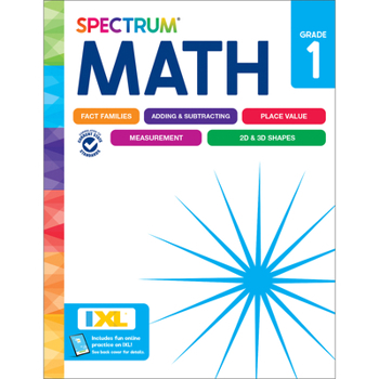 Paperback Spectrum Math Workbook, Grade 1 Book