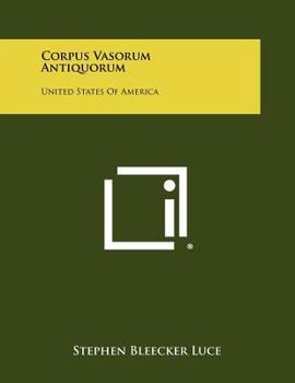 Paperback Corpus Vasorum Antiquorum: United States of America Book