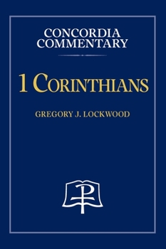 Hardcover 1 Corinthians - Concordia Commentary Book