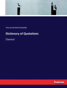 Paperback Dictionary of Quotations: Classical Book