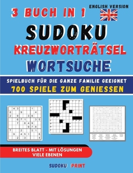 Paperback Sudoku - Kreuzworträtsel - Wortsuche 3 Buch in 1 [German] Book
