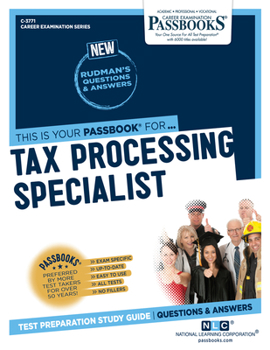 Paperback Tax Processing Specialist (C-3771): Passbooks Study Guide Volume 3771 Book
