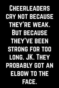 Notebook for Cheerleaders, Medium Ruled Journal - An Elbow To The Face: Blank Lined Notebook