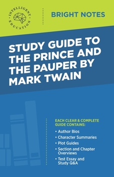 Paperback Study Guide to The Prince and the Pauper by Mark Twain Book