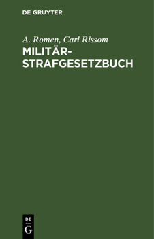 Hardcover Militärstrafgesetzbuch [German] Book