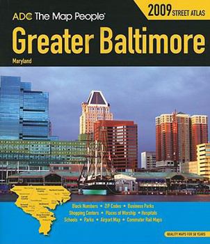 Spiral-bound Greater Baltimore, Maryland Street Atlas Book