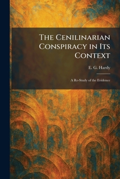Paperback The Cenilinarian Conspiracy in Its Context: A Re-Study of the Evidence Book