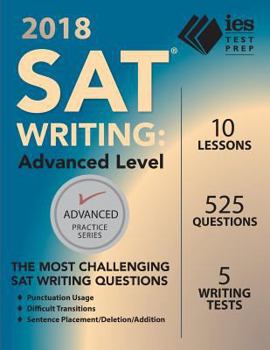 Paperback 2018 SAT Writing: Advanced Level Book