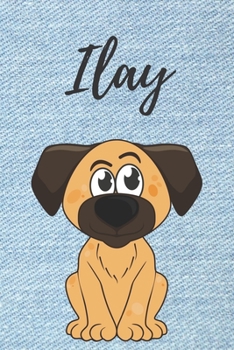 Ilay Hund-Malbuch / Notizbuch Tagebuch: Individuelles personalisiertes blanko Jungen & M�nner Namen Notizbuch, blanko DIN A5 Seiten. Ideal als Uni ... Weihnachts & Geburtstags Geschenk f�r M�nner.