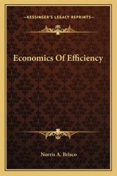 Paperback Economics Of Efficiency Book