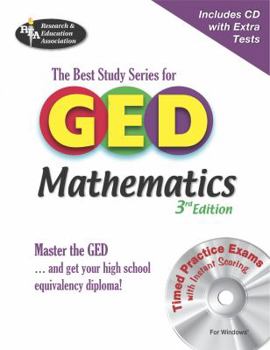 Paperback GED Mathematics: The Best Study Series for GED [With CDROM] Book