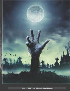 Zombie Rising Composition Book: 7.44 X 9.69, 140 College-Ruled Pages