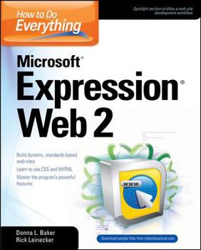 Paperback How to Do Everything: Microsoft Expression Web 2 Book