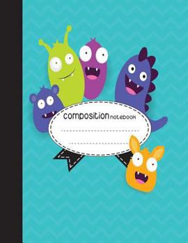 Paperback Composition Notebook, 8.5 x 11, 110 pages: Monsters: (School Notebooks) Book