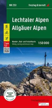 Map Lechtaler Alpen - Allgäuer Alpen, Wander-, Rad- und Freizeitkarte 1:50.000, freytag & berndt, WK 351 Book