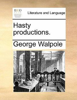 Paperback Hasty Productions. Book