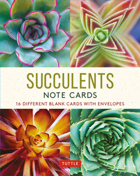 Misc. Succulents, 16 Note Cards: 16 Different Blank Cards with Envelopes in a Keepsake Box! Book
