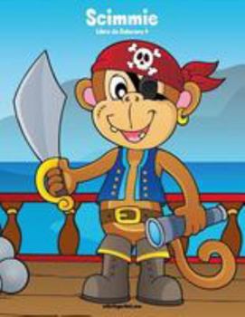 Paperback Scimmie Libro da Colorare 4 [Italian] Book