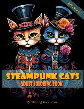 Paperback The Steampunk Cats: Adult Coloring Book