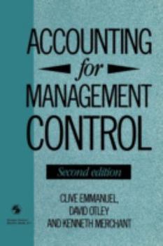 Paperback Accounting for Management Control Book