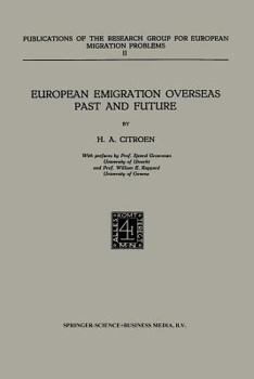 Paperback European Emigration Overseas Past and Future Book