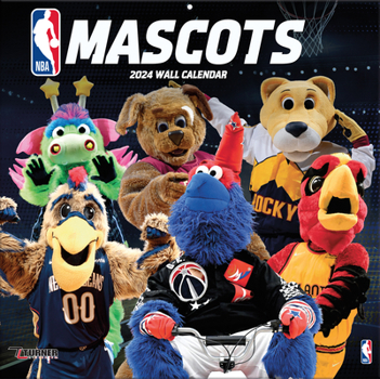 Calendar NBA Mascots 2024 12x12 Wall Calendar Book